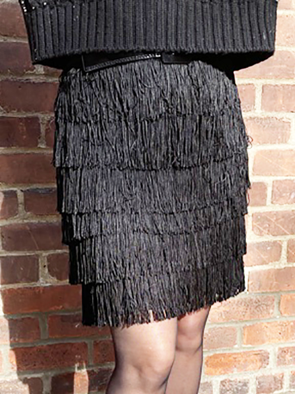 Chainette Fringe Skirt